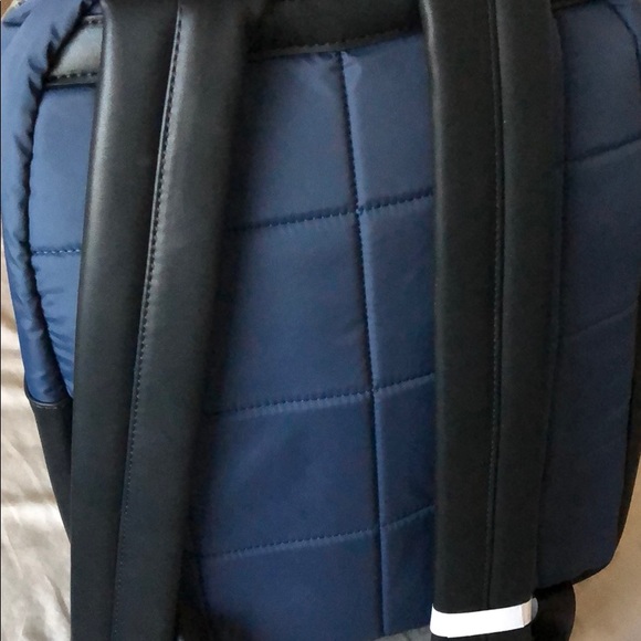 Blue Quilted Backpack - Picture 2 of 3